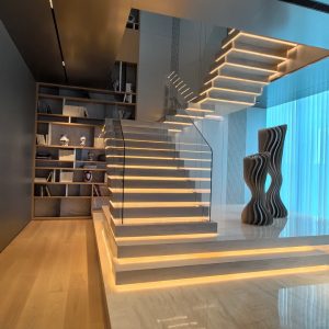 PREFABRICATED STACK FLOATING STAIRS