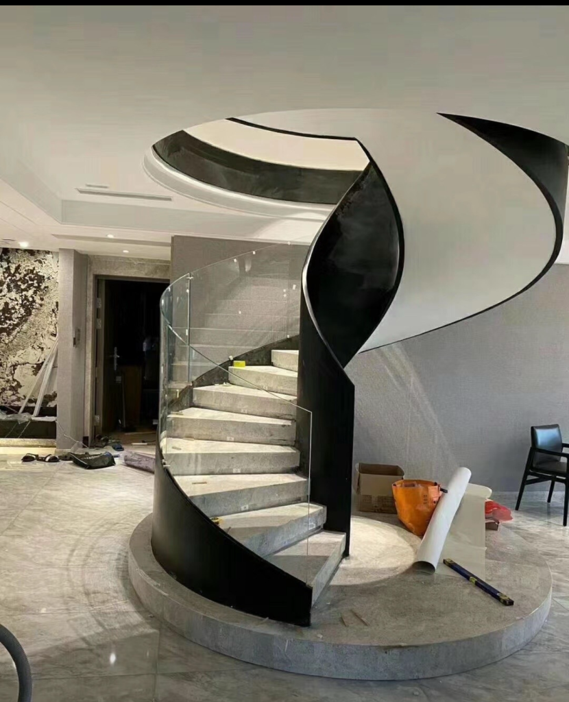 indoor spiral staircase