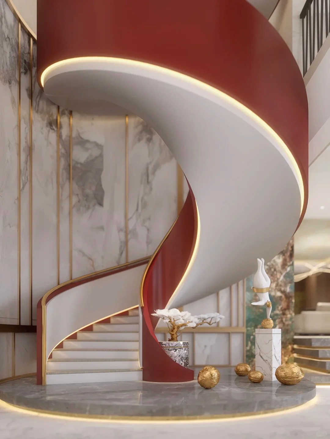 How to choose your staircase-Luxury helical stairs