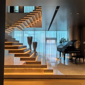 open stacked staircase