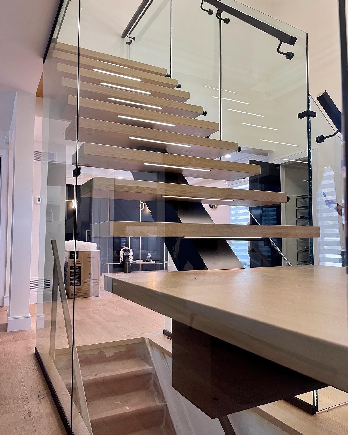 mezzanine central spine staircase -YBF-M5 - Image 3