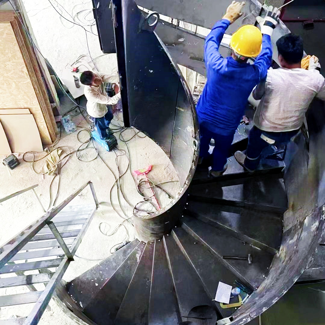 Luxury helical stairways interior art with color options -YBL-10 - Image 6