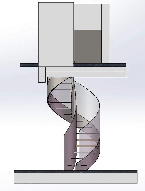 Modern Spiral Staircase Indoor Design